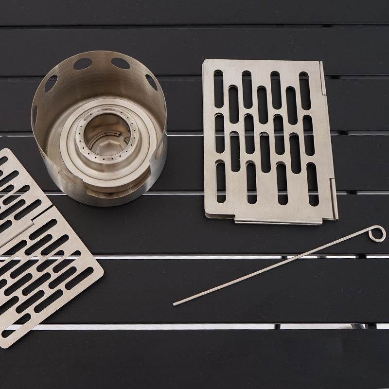 Outdoor Picnic Simple Portable Mini Barbecue Grill Grill Plate Stainless Steel Folding Grill Grill Grill - Mubimart