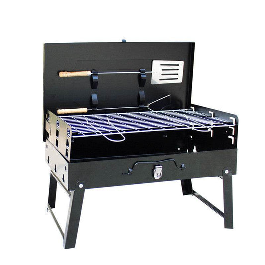 Outdoor Portable Charcoal Grill Folding Box Grill Gift Barbecue Grill Factory Direct Sales - Mubimart