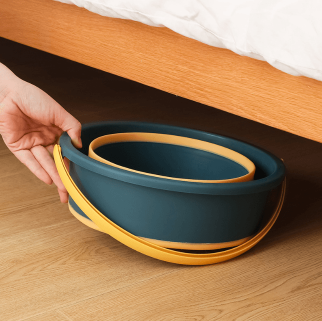 Outdoor Portable Foldable Plastic Bucket Household Car Car Washing Bucket - Mubimart