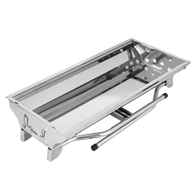 Outdoor Portable Folding BBQ Stainless Steel Grill - Mubimart -  