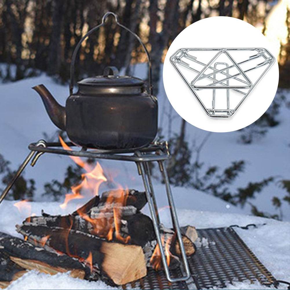 Outdoor Portable Folding Grill Camping Hanging Pot - Mubimart