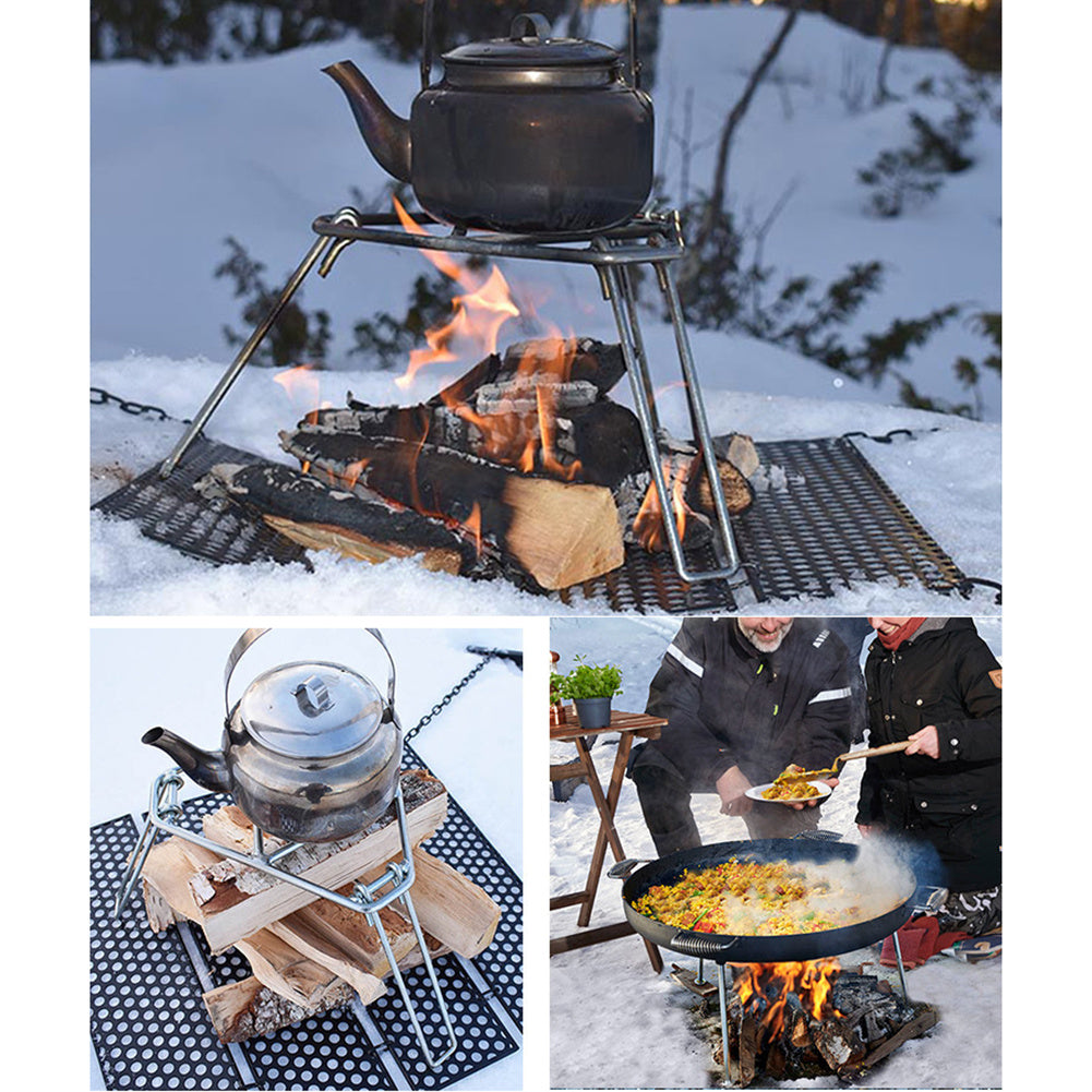 Outdoor Portable Folding Grill Camping Hanging Pot - Mubimart -  