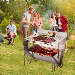 Outdoor Portable Single Grill Stainless Steel Grill - Mubimart -  