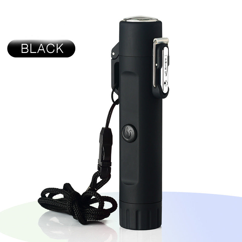 Outdoor Travel Compass Rechargeable Lighter Tube Waterproof Lighter Usb Pulse Lighter - Mubimart -  