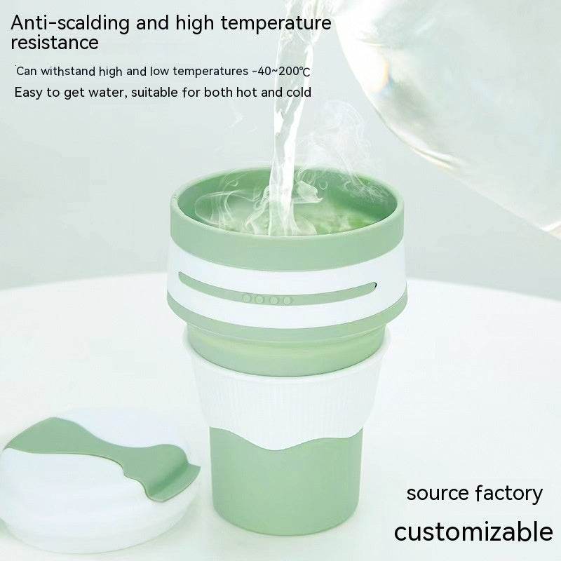 Outdoor Travel Portable Silicone For Water Folding Coffee Cup Water Bottle - Mubimart