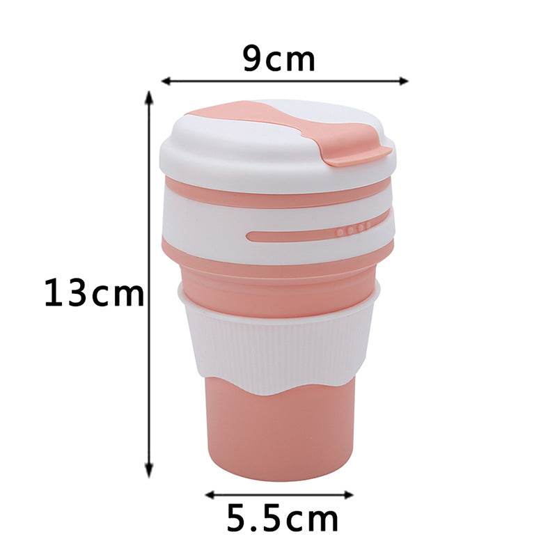 Outdoor Travel Portable Silicone For Water Folding Coffee Cup Water Bottle - Mubimart