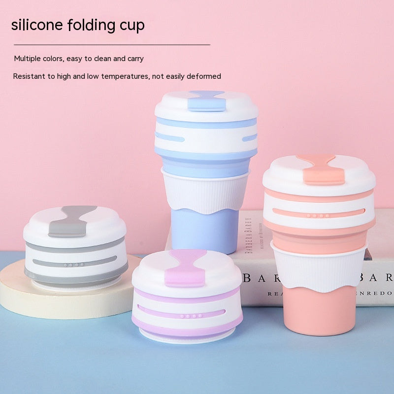 Outdoor Travel Portable Silicone For Water Folding Coffee Cup Water Bottle - Mubimart - Coffee Mug 