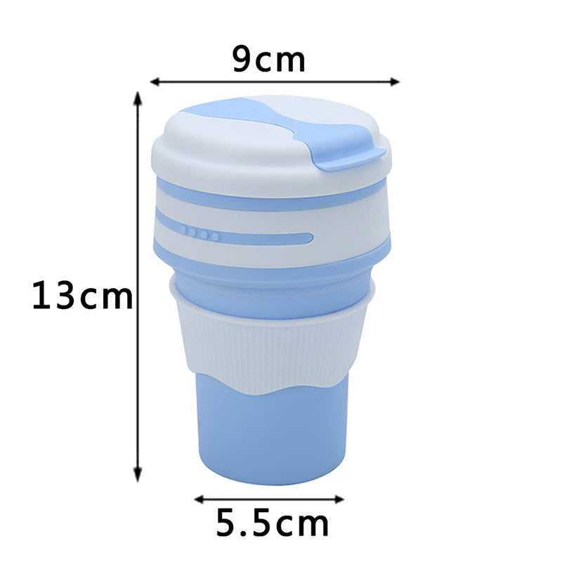 Outdoor Travel Portable Silicone For Water Folding Coffee Cup Water Bottle - Mubimart -  