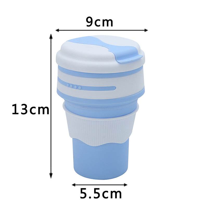 Outdoor Travel Portable Silicone For Water Folding Coffee Cup Water Bottle - Mubimart