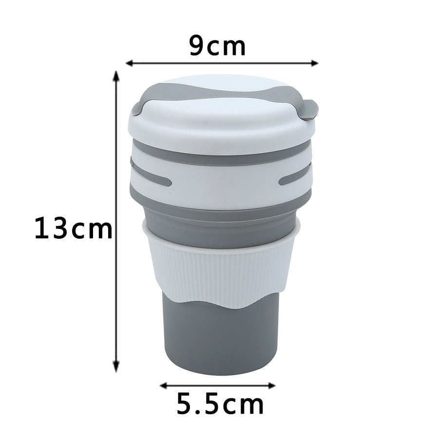 Outdoor Travel Portable Silicone For Water Folding Coffee Cup Water Bottle - Mubimart -  