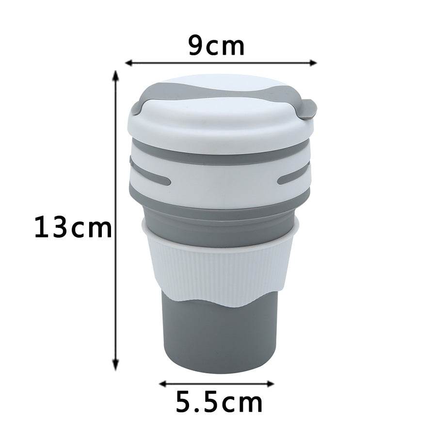 Outdoor Travel Portable Silicone For Water Folding Coffee Cup Water Bottle - Mubimart