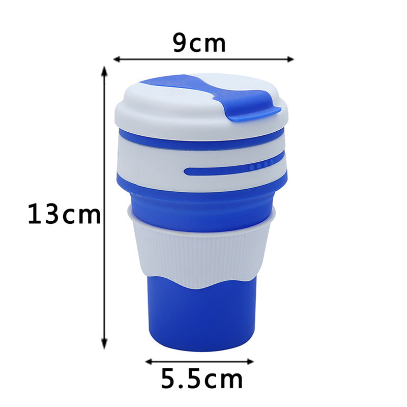 Outdoor Travel Portable Silicone For Water Folding Coffee Cup Water Bottle - Mubimart -  