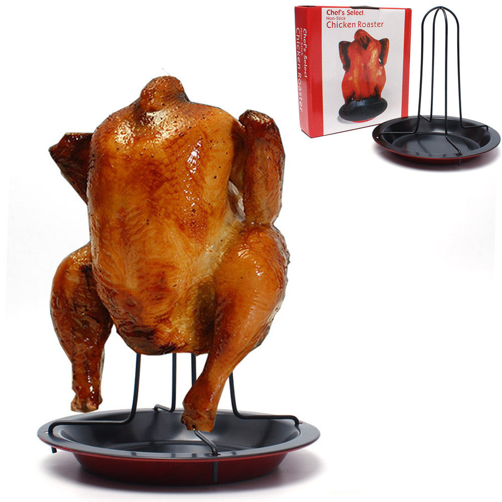 Outdoor camping thickened barbecue chicken grill - Mubimart - Outdoor grills 