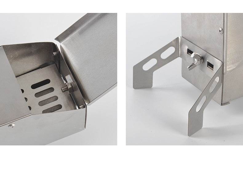 Outdoor stainless steel folding barbecue grill - Mubimart