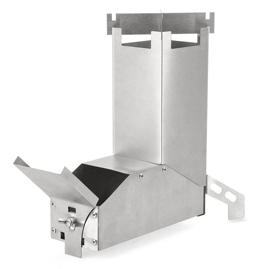 Outdoor stainless steel folding barbecue grill - Mubimart