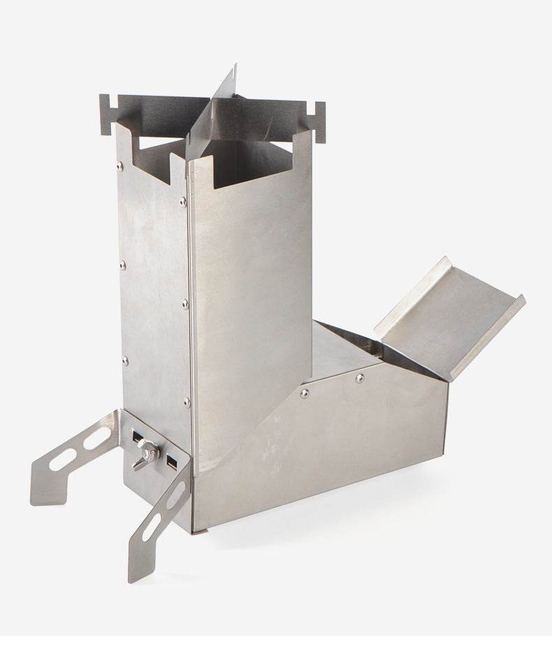 Outdoor stainless steel folding barbecue grill - Mubimart