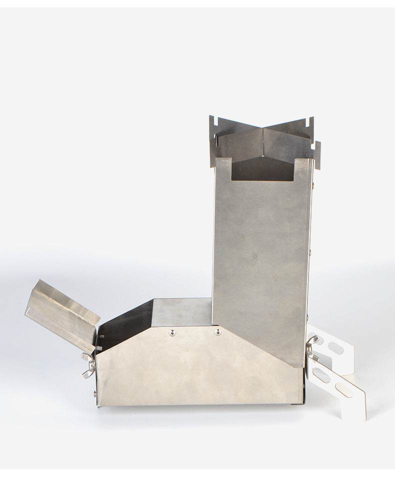 Outdoor stainless steel folding barbecue grill - Mubimart