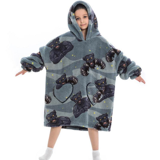 Oversized Thermal Sweatshirt Lazy Sweatshirt Kids - Mubimart