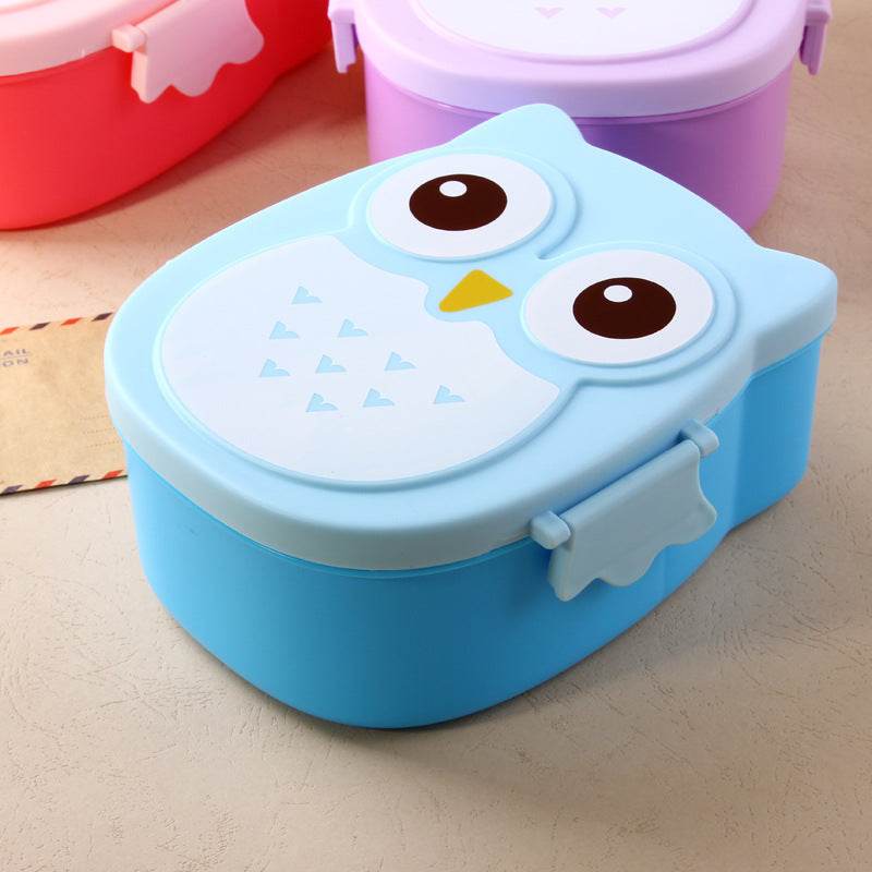 Owl Shape Kids Lunch Box Microwave Safe - Mubimart