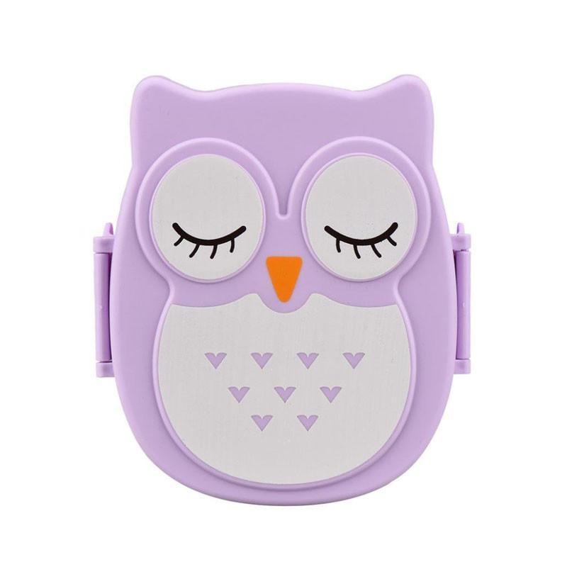 Owl Shape Kids Lunch Box Microwave Safe - Mubimart -  