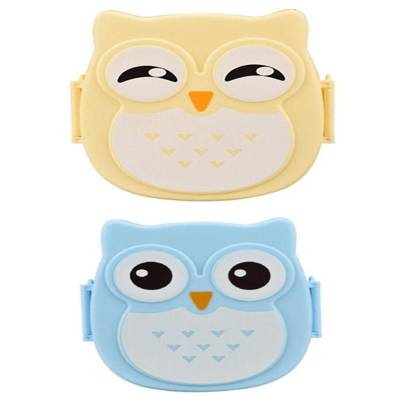 Owl Shape Kids Lunch Box Microwave Safe - Mubimart