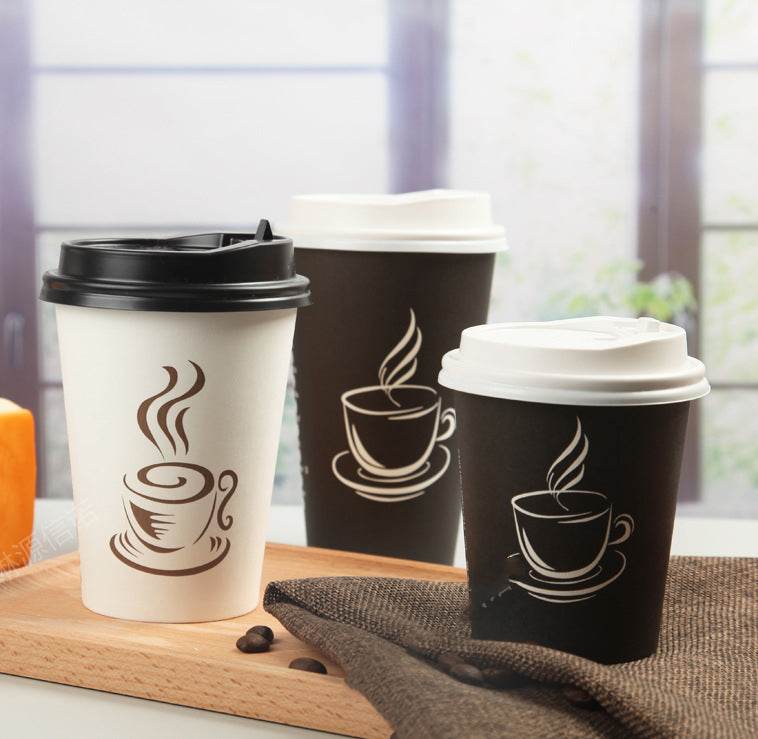 Oz Disposable Thickened Paper Cup Of Coffee - Mubimart