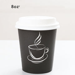 Oz Disposable Thickened Paper Cup Of Coffee - Mubimart - Disposable Cups 