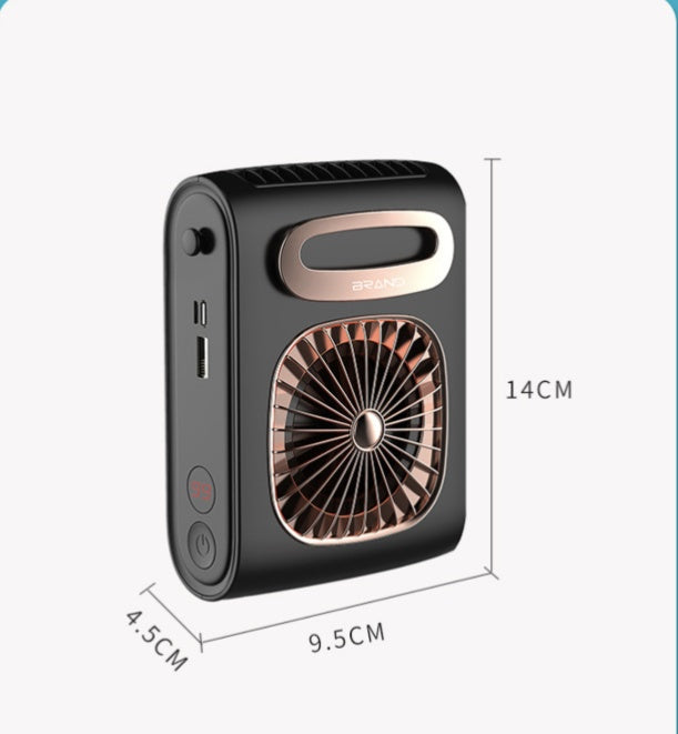 P60 Hanging Waist Fan P60 Hanging Neck Fan Power Bank Fan - Mubimart -  