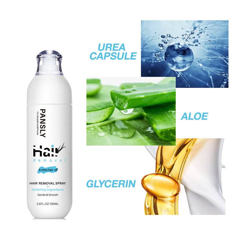 PANSLY Hair Removal 100ml Gentle Spray Body Care Cream For Underarms And Legs - Mubimart
