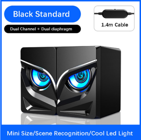 PC Gaming Speakers, 2.0 Channel Stereo Desktop Computer Sound Bar Speakers - Mubimart - Bluetooth Speaker 