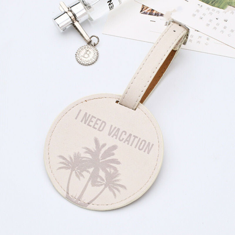 PU printed luggage tag - Mubimart -  