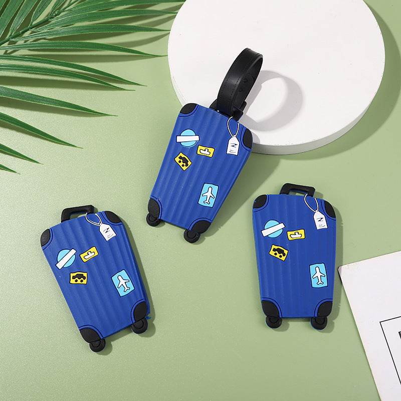 PVC Soft Rubber Silicone Plastic Luggage Tag Tag - Mubimart