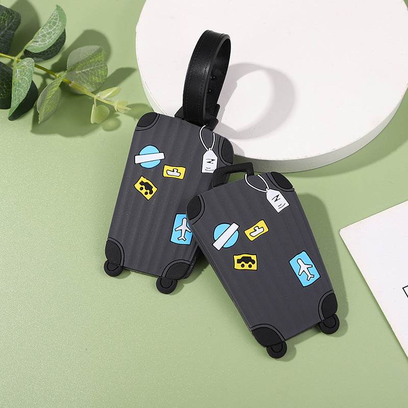 PVC Soft Rubber Silicone Plastic Luggage Tag Tag - Mubimart