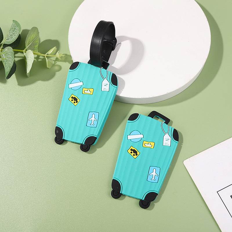 PVC Soft Rubber Silicone Plastic Luggage Tag Tag - Mubimart