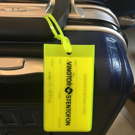 PVC Translucent Fluorescent Color Luggage Tag - Mubimart