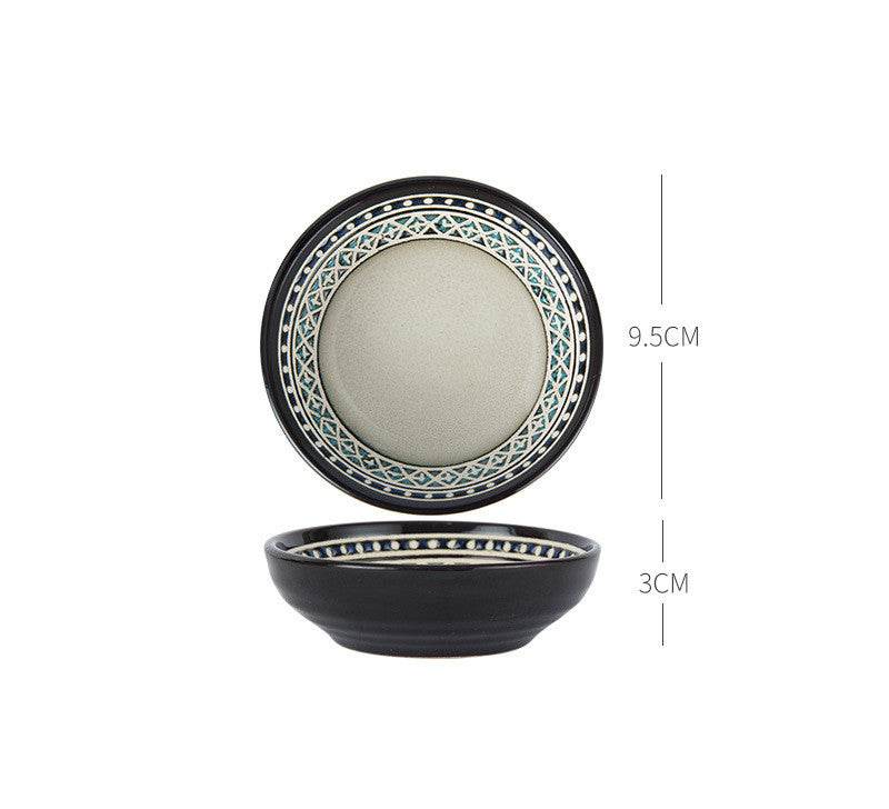Painted Ceramic Eating Bowl Household Soup Bowl - Mubimart