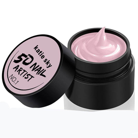 Painted Metal Painted Glue 5D Three-dimensional Nail Phototherapy Pull Line Nail Polish Glue - Mubimart
