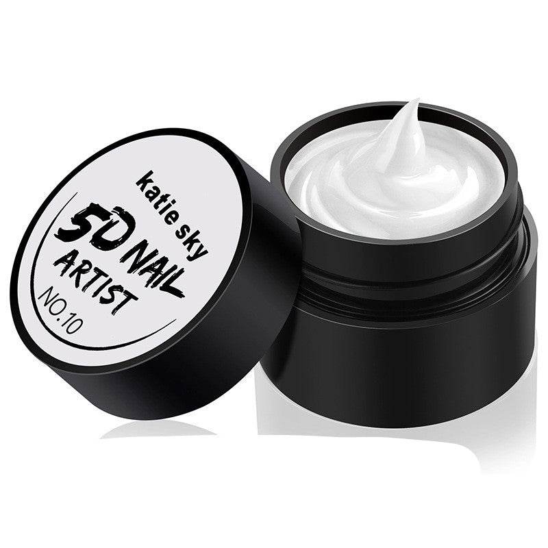 Painted Metal Painted Glue 5D Three-dimensional Nail Phototherapy Pull Line Nail Polish Glue - Mubimart