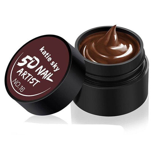 Painted Metal Painted Glue 5D Three-dimensional Nail Phototherapy Pull Line Nail Polish Glue - Mubimart