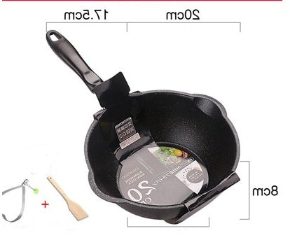 Pan small frying pan deep type home wok nougat pot non-stick pan - Mubimart -  