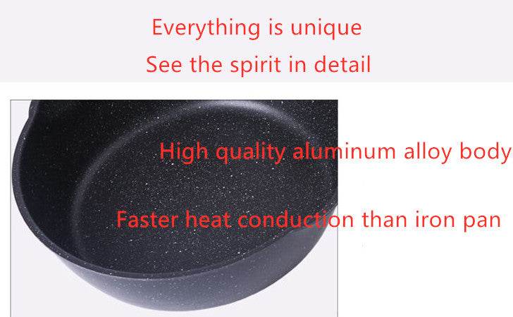 Pan small frying pan deep type home wok nougat pot non-stick pan - Mubimart