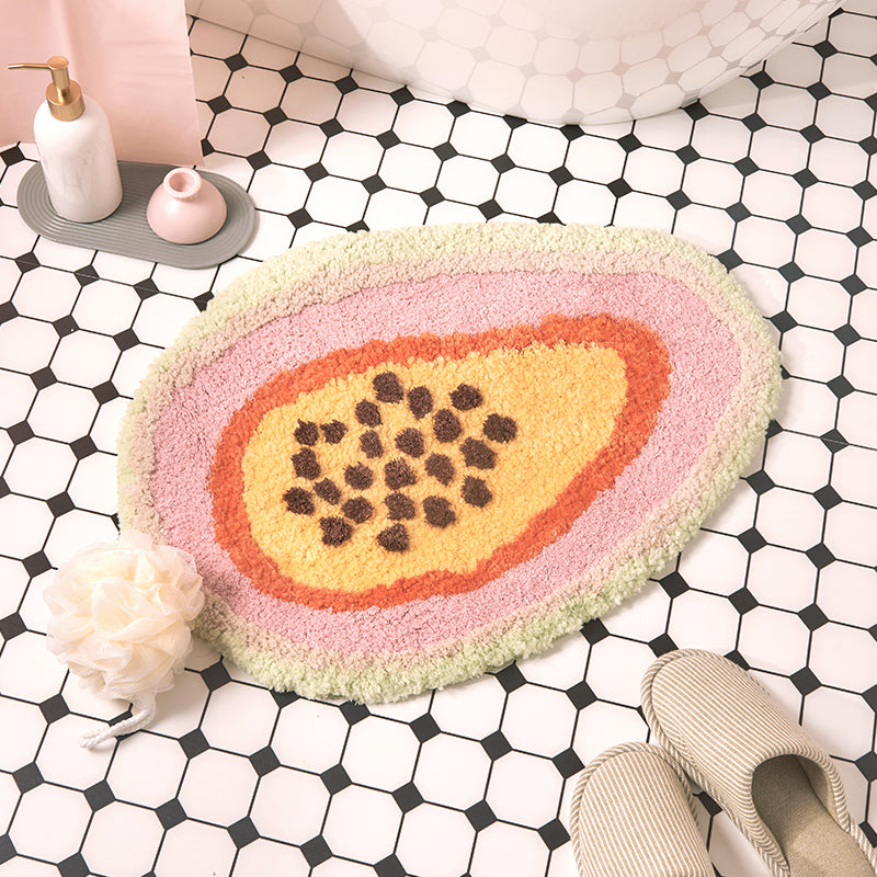 Papaya bathroom mat - Mubimart -  