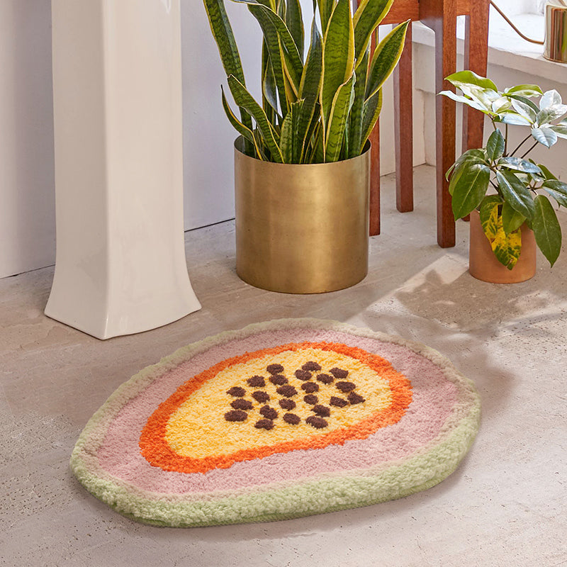 Papaya bathroom mat - Mubimart -  