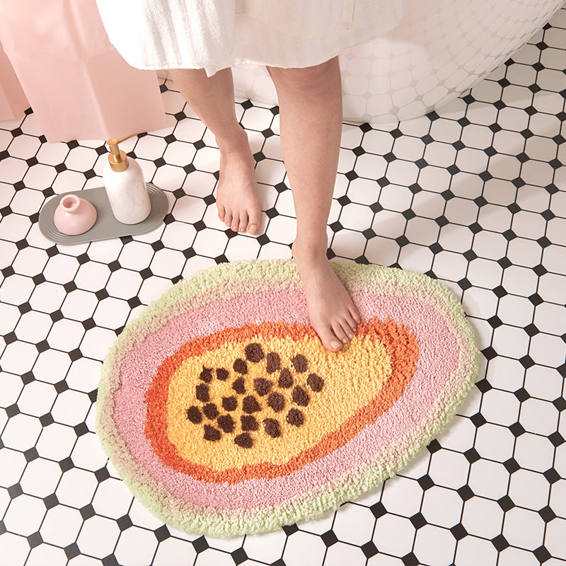 Papaya bathroom mat - Mubimart - Bathroom mat 