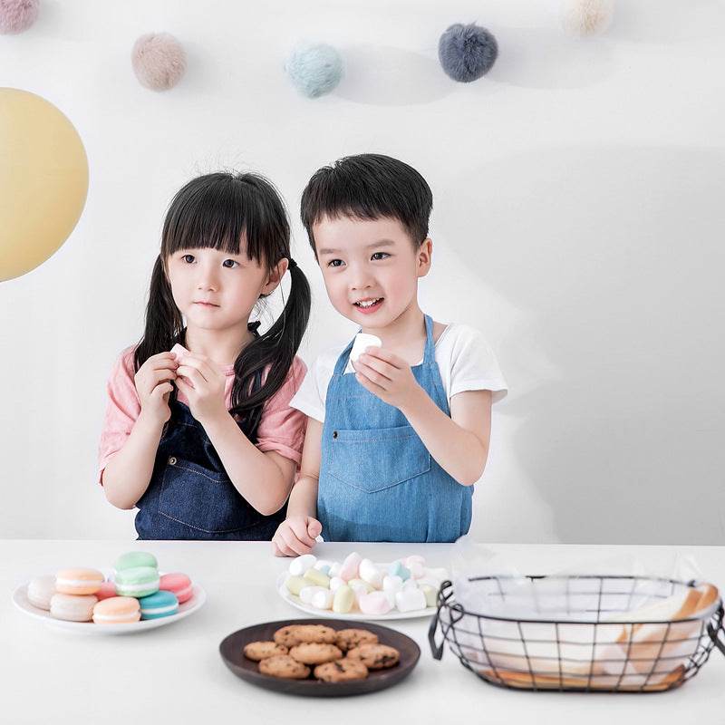 Parent-child Denim Apron Baby Gown - Mubimart