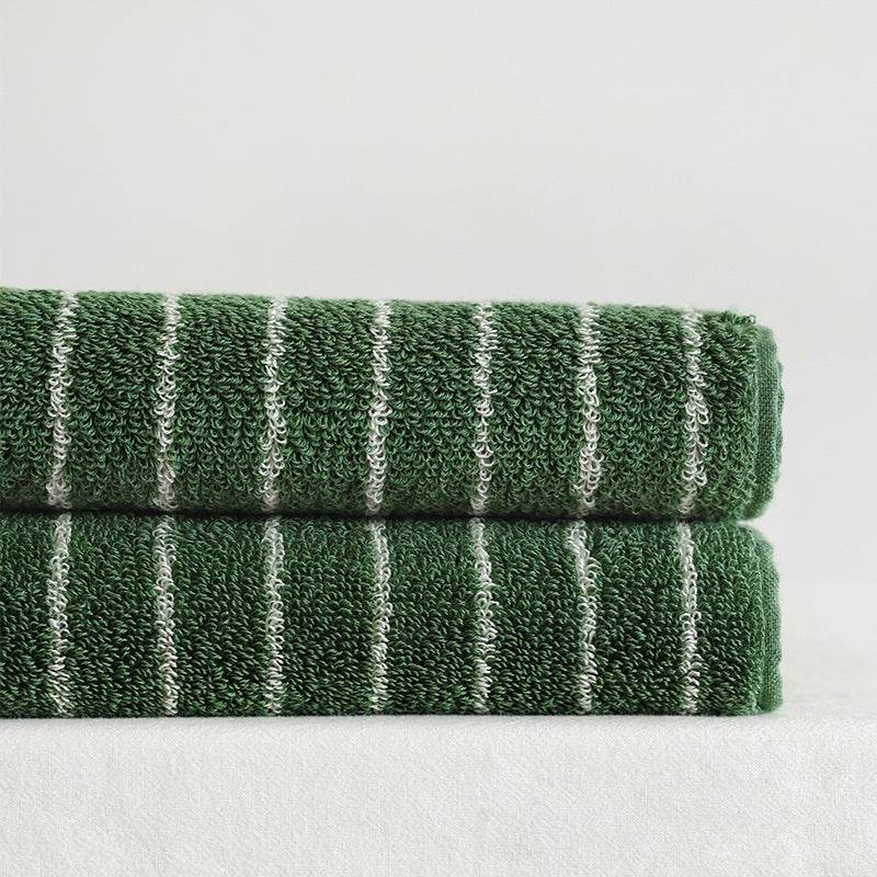 Parent-child Large Rhombus Striped Long-staple Cotton Yarn-dyed Household Towels Bath - Mubimart