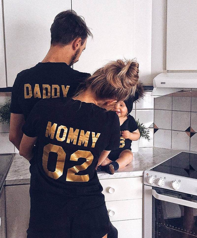 Parent-child Short-sleeved T-shirt Family Top - Mubimart