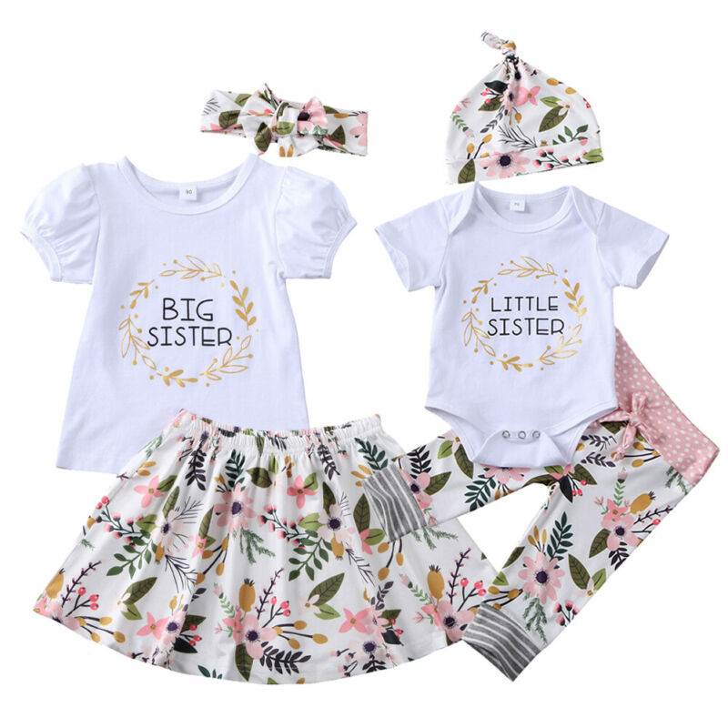 Parent-child Sister Clothing Children's Clothing Letter Printing Long Sleeve Short Sleeve - Mubimart