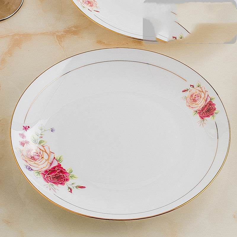 Pasta Plate, Porcelain Plate, Shallow Plate, Cold Dish Plate - Mubimart