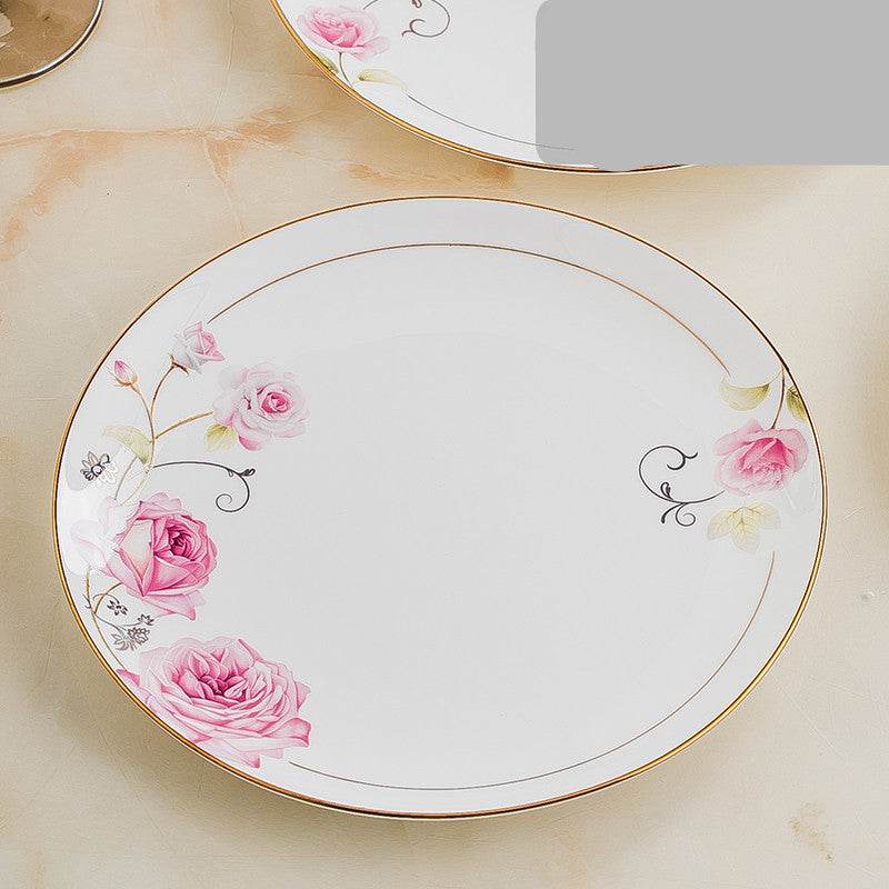 Pasta Plate, Porcelain Plate, Shallow Plate, Cold Dish Plate - Mubimart